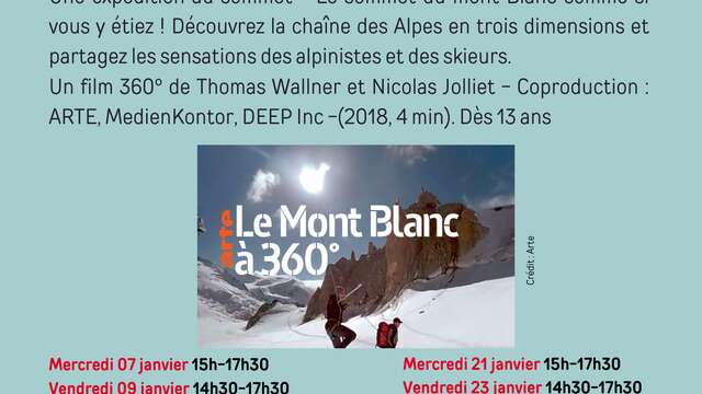 Réalité Virtuelle Le Mont Blanc en 360°