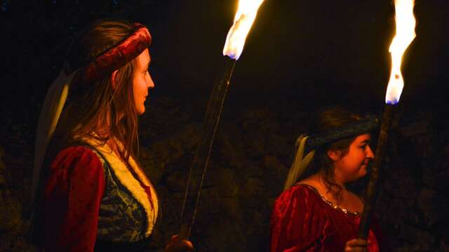 Visite nocturne animée au Château de Lastours