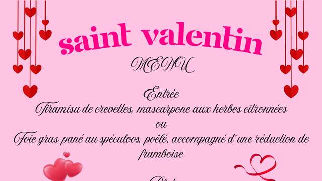 Menu de la Saint-valentin