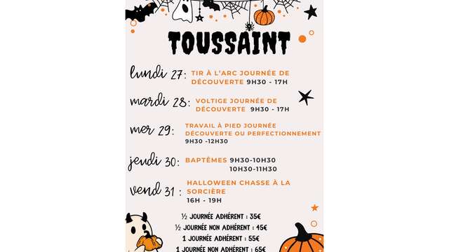 les P'tits cavaliers - Stage de poneys vacances Toussaint