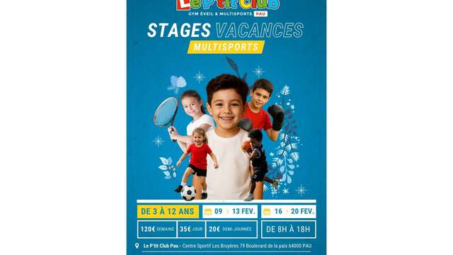 Stages multisports enfants "Le P'tit Club"