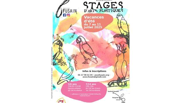 Stage d'art plastique vacances été