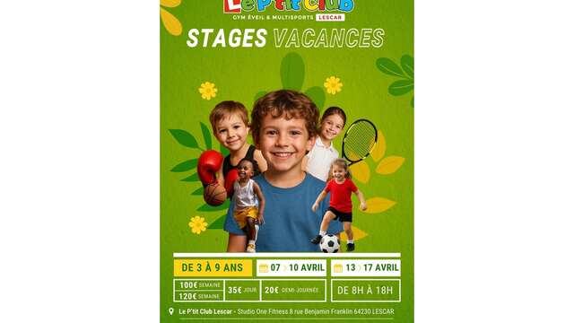Stages multisports enfants "Le P'tit Club"