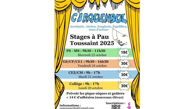 Stage cirquenbul