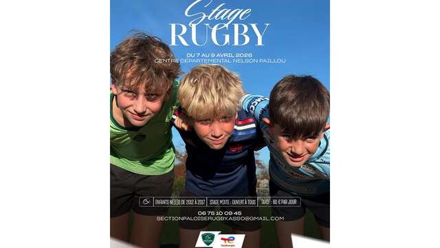 Stage rugby section paloise - Vacances Pâques