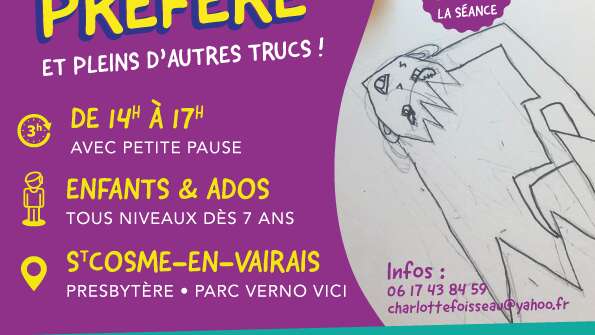 Atelier "Apprends à dessiner ton héros préféré"