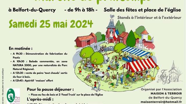 Marché de printemps à Belfort-du-Quercy