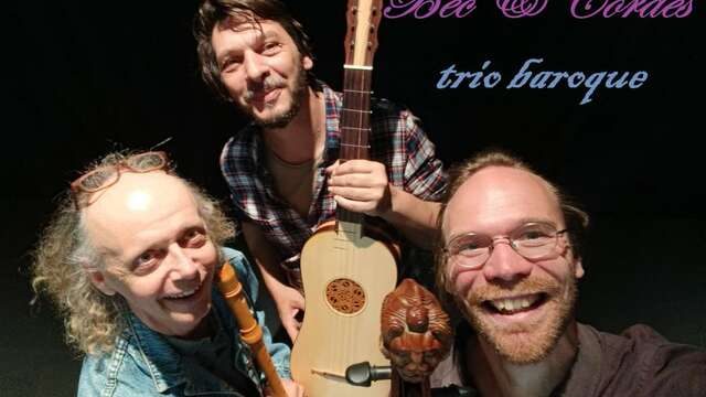 Festival Re-naissance à Figeac : concert, "bec et cordes", Trio Baroque