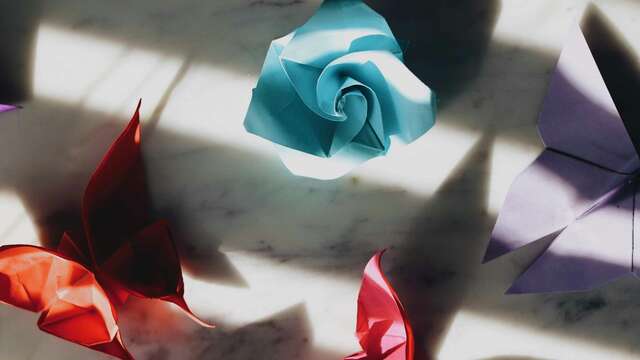 Ateliers d'origami dans le cadre de l' "Expo pliée" proposée par le CRIMP