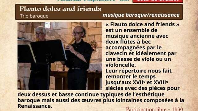 Festival Re-naissance à Figeac : concert "Flauto dolce and friends"