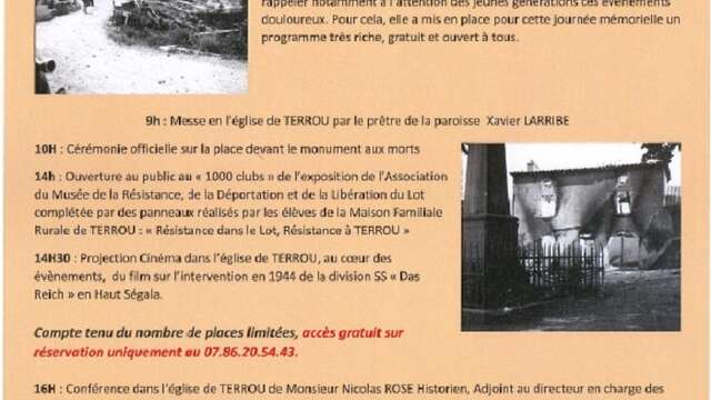 Figeac se souvient 1944 2024 : projection film "La division SS Das Reich en 1944
dans le Haut-Ségala"