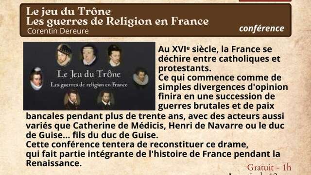 Festival Re-naissance à Figeac : Conférence, le jeu du Trône