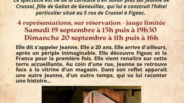 Festival Re-naissance : Le rêve de Jeanne, théâtre déambulatoire