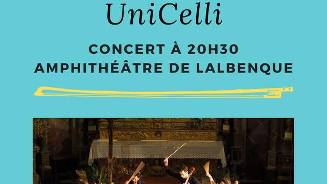 Festival les Mélodies du Causse: UniCelli "Voyage en Terre du Milieu"