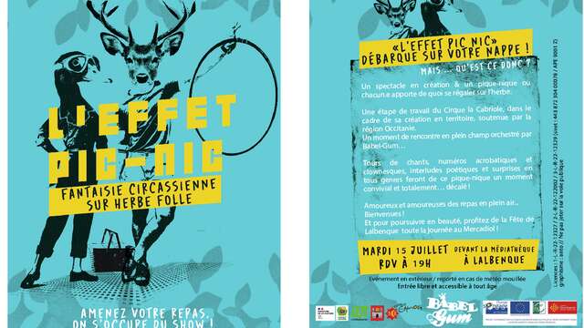 Projet "L'Effet PicNic" : Spectacle Fantaisie circassienne sur herbe folle