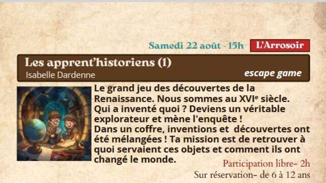 Festival Re-naissance à Figeac : les apprent’historiens !