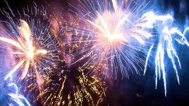 Feu d'artifice à Auriac