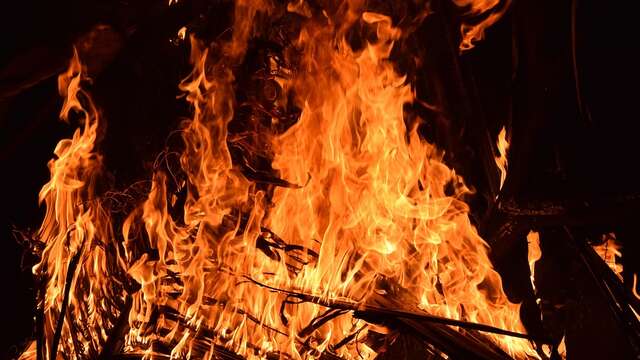 Feu de Saint Jean à Creysse