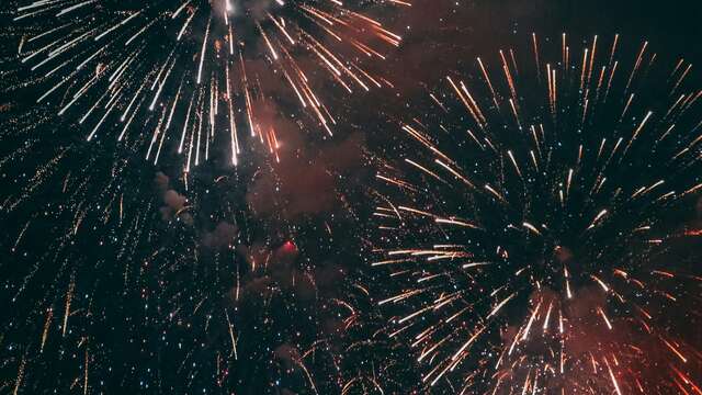 Feu d'Artifice de Noël à Auriac