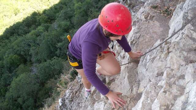 Lot Aventure - Base de Saint-Cirq-Lapopie - Escalade