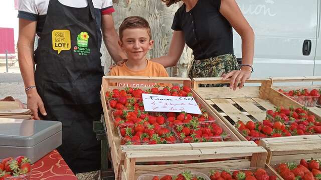 Marché de producteurs à Labastide-Murat