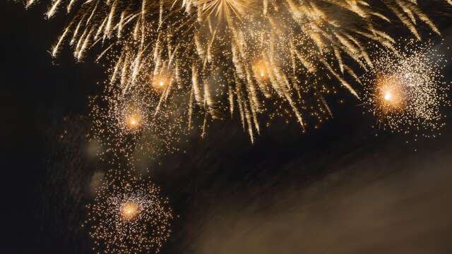 Feu d'artifice du marché de Noël de Bretenoux