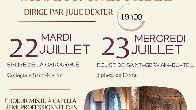 CONCERT A CAPPELLA DE L'ENSEMBLE VOCAL "LE CHOEUR INEFFABLE"