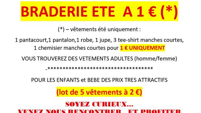 BRADERIE DE L'ÉTÉ DE LA CROIX ROUGE