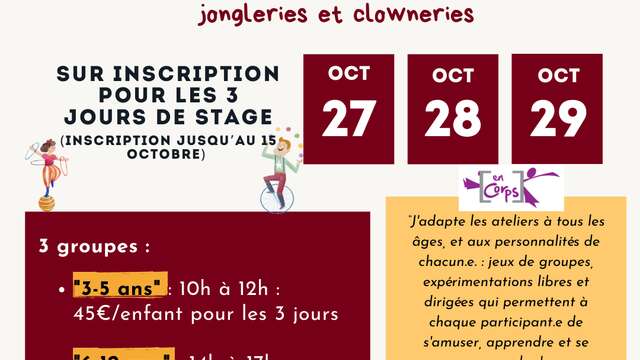 STAGE DE CIRQUE PLURIDISCIPLINAIRE