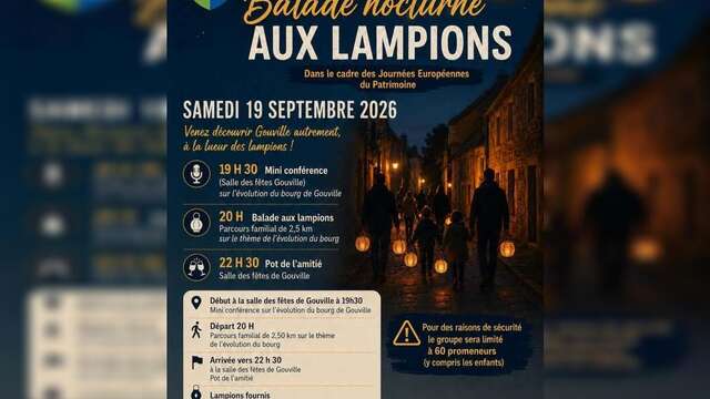 Journées Européennes du Patrimoine > Balade nocturne aux lampions