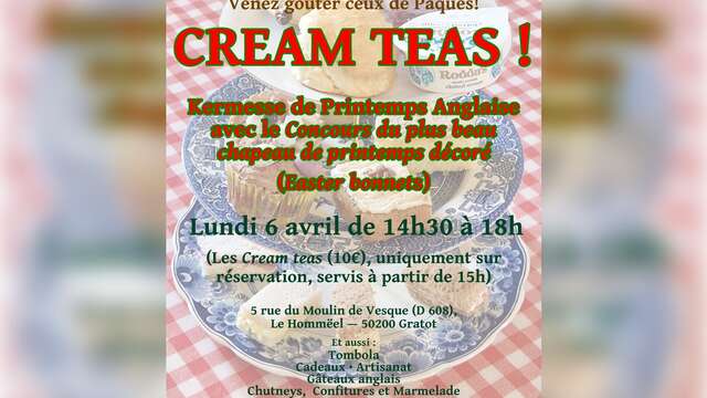 Kermesse de printemps Cream teas