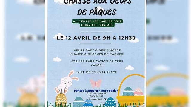 Chasse aux œufs et atelier cerf-volant