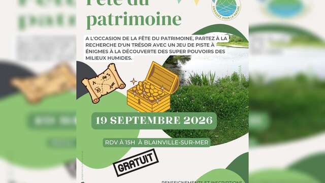 Journées Européennes du Patrimoine > Sortie nature à la recherche d’un trésor dans les milieux humides