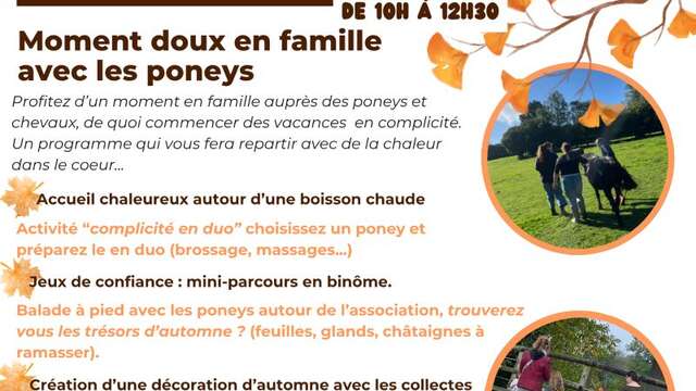 Le cheval, un guide : moment de partage en famille