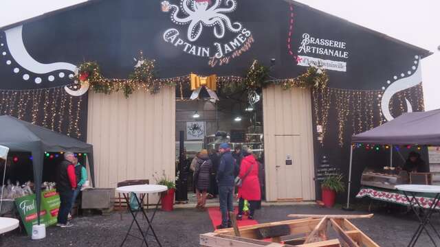 Le petit marché de Noël de la brasserie