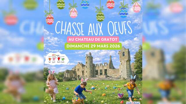 Chasse aux oeufs au Château de Gratot