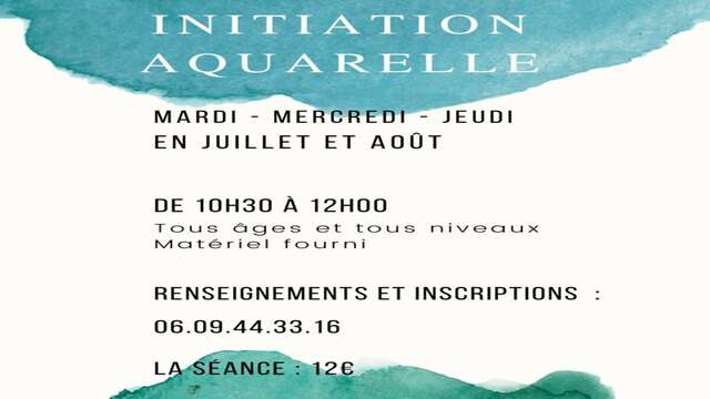 Initiation aquarelle "Les ateliers d'Isa"