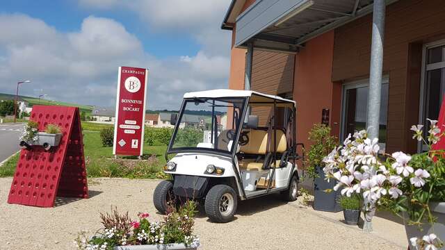 Balades en voiturette électrique – Champagne Bonnevie-Bocart