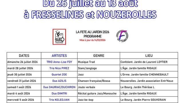 La fête au jardin