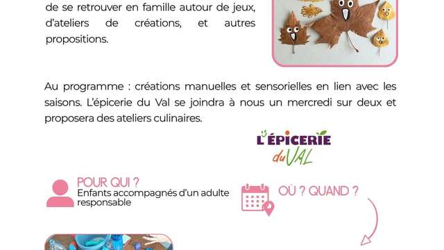 Activités en famille du mercredi