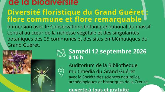 Animation Diversité floristique du Grand Guéret
