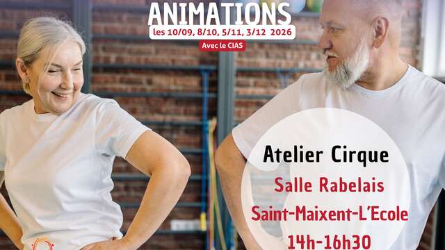 ANIMATIONS + de 60 ans : Atelier cirque