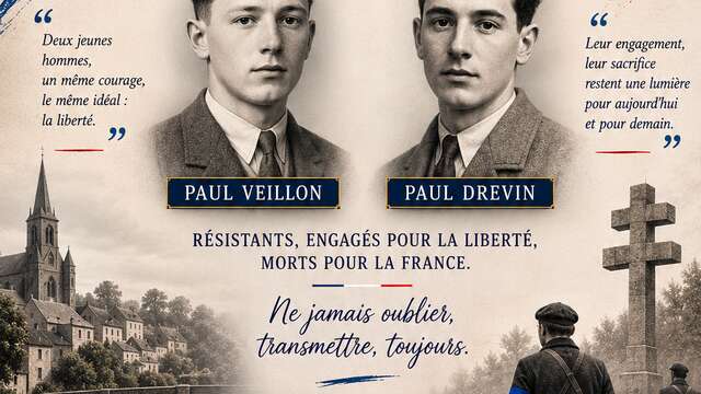 A la mémoire de Paul VEILLON et Paul DREVIN