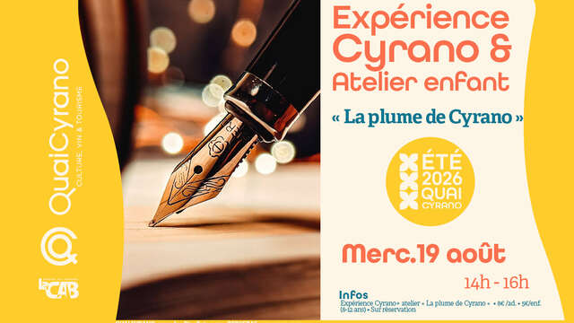 Expérience Cyrano & atelier « La plume de Cyrano » (calligraphie)