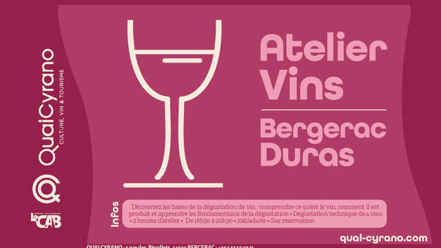 Atelier découverte | Vins Bergerac & Duras