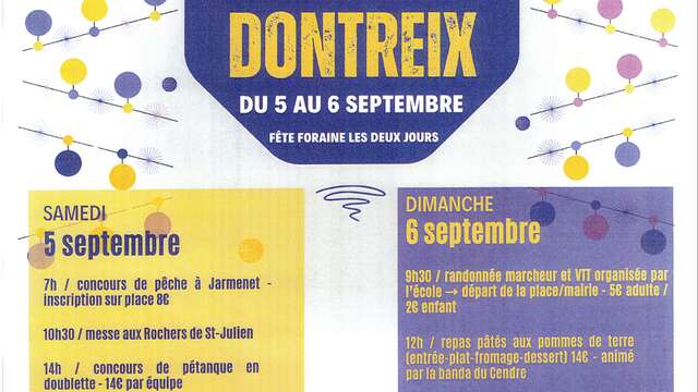 Fête Patronale de St Julien à Dontreix