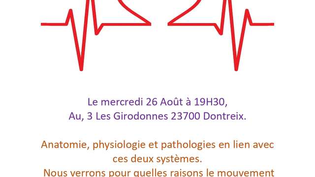 Conférence : Le système cardiovasculaire et lymphatique