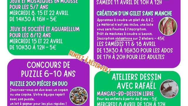 Atelier dessin avec Rafaël