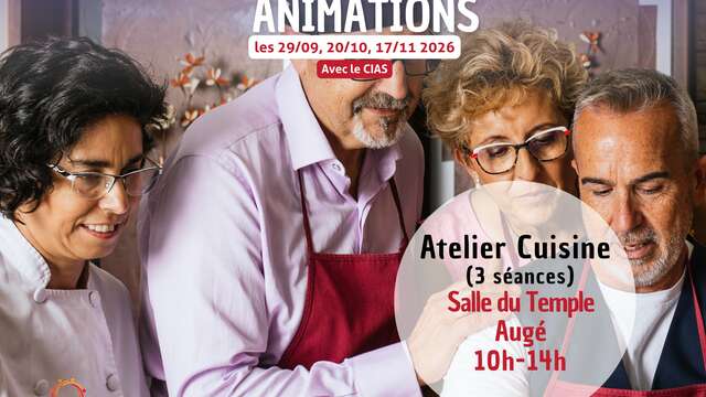 ANIMATIONS + de 60 ans : Atelier culinaire + repas