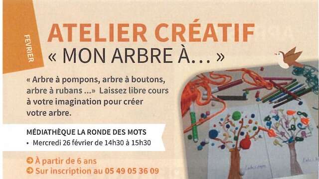 MEDIATHEQUE : Atelier créatif " Mon arbre à ..."